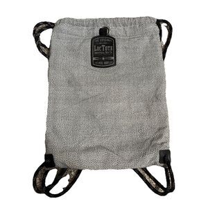 Loctote The Original Flak Sack Gray Drawstring Backpack Bag Loc Tote Anti-Theft